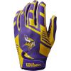 imageWILSON NFL Stretch Fit Football Gloves  Youth and Adult SizesMinnesota Vikings