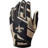 imageWILSON NFL Stretch Fit Football Gloves  Youth and Adult SizesNew Orleans Saints