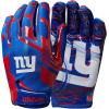 imageWILSON NFL Stretch Fit Football Gloves  Youth and Adult SizesNew York Giants