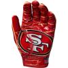 imageWILSON NFL Stretch Fit Football Gloves  Youth and Adult SizesSan Francisco 49ers