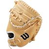imageWilson Fall 2024 A1000 CM33 33 Baseball Catchers Mitt  BlondeBlackWhite Right Hand Throw