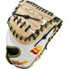 imageWilson Fall 2024 Sashel Palacios A2000 FPCM23SS 34 Fastpitch Catchers Mitt  Right Hand Throw WhiteBlondeOlive