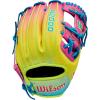 imageWilson Fall 2025 A2000 Baseball GlovesBlueOptic YellowPink