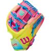 imageWilson Fall 2025 A2000 Baseball GlovesBlueOptic YellowPink
