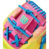 imageWilson Fall 2025 A2000 Baseball GlovesBlueOptic YellowPink