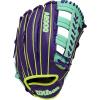 imageWilson Fall 2025 A2000 Baseball GlovesPurpleSeafoamOptic Yellow