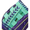 imageWilson Fall 2025 A2000 Baseball GlovesPurpleSeafoamOptic Yellow