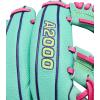 imageWilson Fall 2025 A2000 Baseball GlovesSeafoamFlamingoOptic Yellow