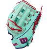 imageWilson Fall 2025 A2000 Baseball GlovesSeafoamPurpleRed