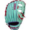imageWilson Fall 2025 A2000 Baseball GlovesSeafoamPurpleRed
