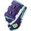 imageWilson Fall 2025 A2000 Fastpitch GlovesWhitePurpleSeafoam
