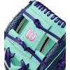 imageWilson Fall 2025 A2K Baseball GlovesNavySeafoamPink