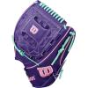 imageWilson Fall 2025 A2K Baseball GlovesPurpleFlamingoSeafoam