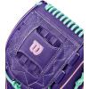 imageWilson Fall 2025 A2K Baseball GlovesPurpleFlamingoSeafoam