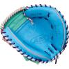 imageWilson Fall 2025 A2K Baseball GlovesSeafoamSky BluePink