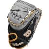 imageWilson Spring 2025 A2000 Fastpitch GlovesBlackGreyMetallic Gold