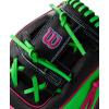 imageWilson Summer 2025 A2000 Baseball GlovesBlackNeon GreenFlamingo