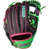 imageWilson Summer 2025 A2000 Baseball GlovesBlackNeon GreenFlamingo