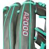 imageWilson Summer 2025 A2000 Baseball GlovesCharcoalSeafoamRed