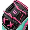 imageWilson Summer 2025 A2K Baseball GlovesBlackSeafoamFlamingo