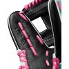 imageWilson Summer 2025 A2K Baseball GlovesBlackSeafoamFlamingo