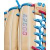 imageWilson Winter 2024 A2000 Fastpitch GlovesBlondeBlueFlamingo