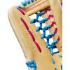 imageWilson Winter 2024 A2000 Fastpitch GlovesBlondeBlueFlamingo