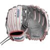 imageWilson Fall 2024 A2000 Fastpitch GlovesWhiteRose GoldGrey