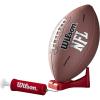 imageWilson NFL MVP Football with Pump and Tee  Junior Size BrownJunior