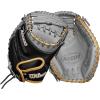 imageWilson Spring 2025 A2000 Fastpitch GlovesBlackGreyMetallic Gold