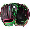 imageWilson Summer 2025 A2000 Baseball GlovesBlackNeon GreenFlamingo