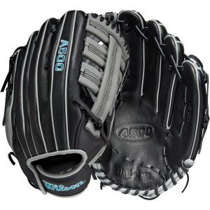 imageWILSON 2023 A500 Youth Baseball GloveBlackGreyBlue