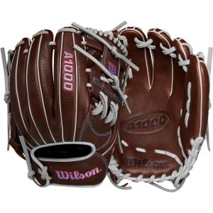 imageWILSON 2024 A1000 Infield Baseball Gloves  11quot 115quot 1175quot and 12quotBrownRedBlue