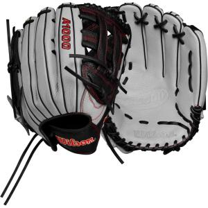 imageWILSON 2024 A1000 Outfield Baseball Gloves  1225quot and 125quotSilverBlackRed