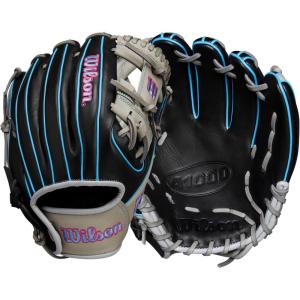 imageWILSON Fall 2024 A1000 Infield Baseball GlovesBlackGreyCool BluePink