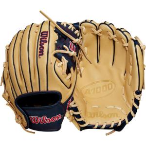 imageWILSON Fall 2024 A1000 Infield Baseball GlovesBlondeNavyRed