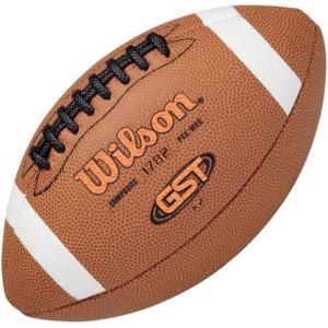 imageWILSON GST Composite Footballs  TanPee Wee Size 1st3rd grade Ages 69