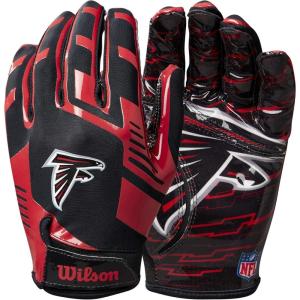 imageWILSON NFL Stretch Fit Football Gloves  Youth and Adult SizesAtlanta Falcons