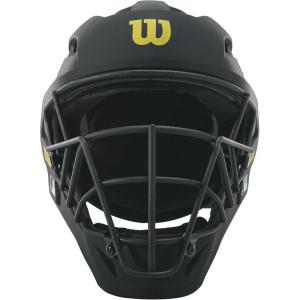 imageWILSON Pro Stock Titanium Umpire Helmet Black 7quot7 12quot