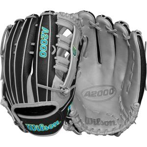 imageWilson 2024 A2000 Slowpitch Softball GlovesBlackGreyTeal