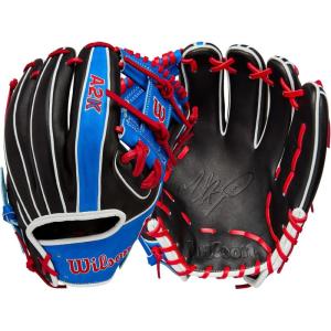 imageWilson Fall 2025 A2K Baseball GlovesBlackRoyalRed