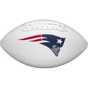 imageWilson NFL Live Team Autograph FootballNew England Patriots