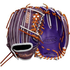 imageWilson Spring 2025 A2000 Fastpitch GlovesPurpleSaddleWhite