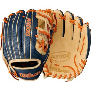imageWilson Summer 2025 A2000 Baseball GlovesNavyBlondeOrange