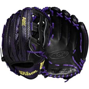 imageWilson Summer 2025 A2K Baseball GlovesPurpleBlackYellow
