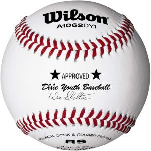 imageWilson Youth League and Tournament Baseballs One DozenDixie Youth