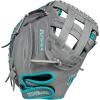 imageWilson 2024 A500 Siren 32 Youth Fastpitch Softball Catchers Mitt  Right Hand Throw GreyTealWhite32