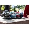 imageWilson NCAA Killer Crossover Outdoor Basketball  295quot 285quot 275quotColumbia BlueWhite