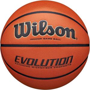imageWILSON Evolution Indoor Game Basketballs  Size 5 Size 6 and Size 7Brown  Game Ball