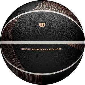 imageWILSON NBA Champagne Series Basketballs  Size 7295quotBlackBrown